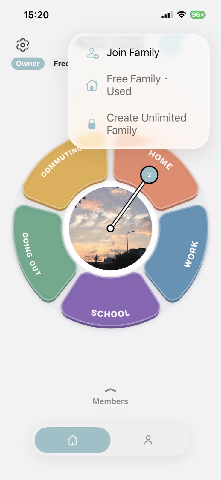 Join a family with an invite code